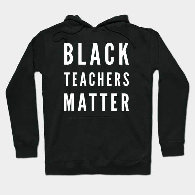 Black Teacher Hoodie by Pinkfeathers